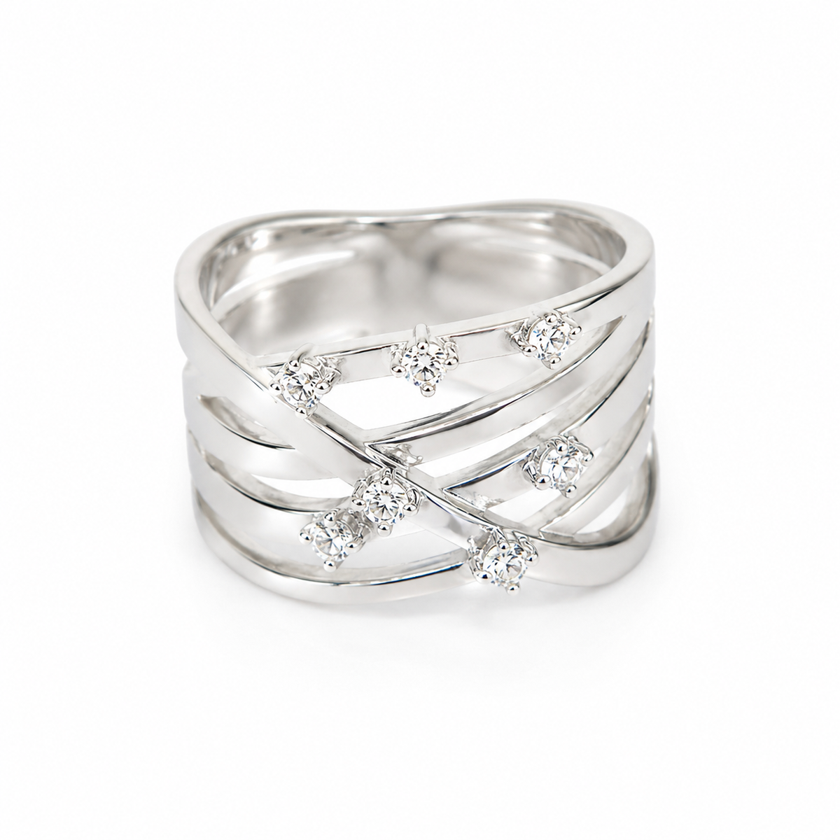 Celeste Ring - rhodium