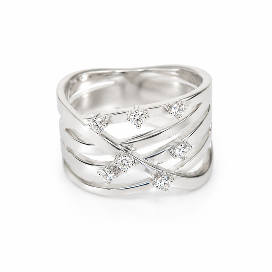 Celeste Ring - rhodium